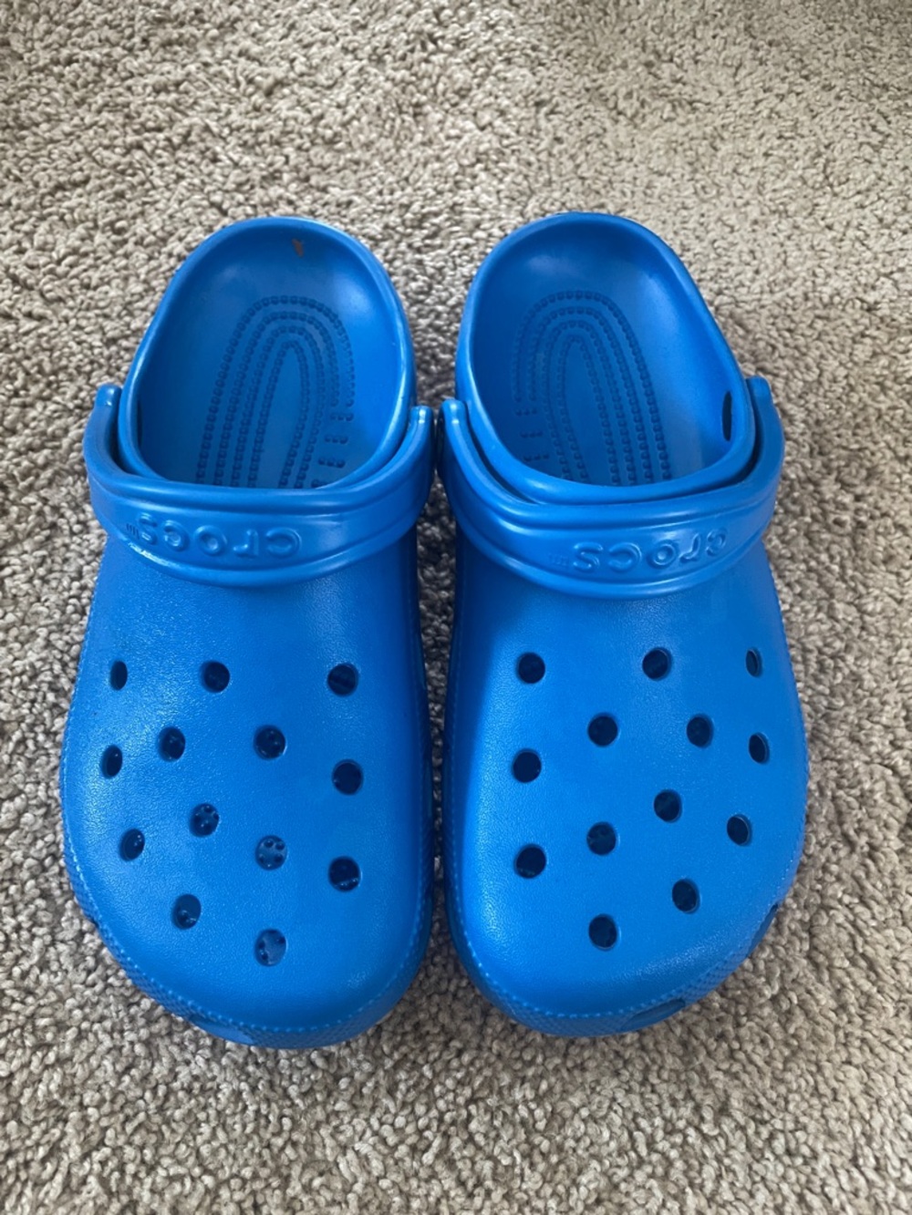 CROCS Kids Royal Blue Classic Clog Sandals